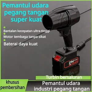 Murah! Kipas Angin Turbo Cordless Model Terbaru Ditingkatkan: Brushless Daya Tinggi, Only Mesin – Penghilang Debu, Cuci Mobil & Pengeringan, Portabel