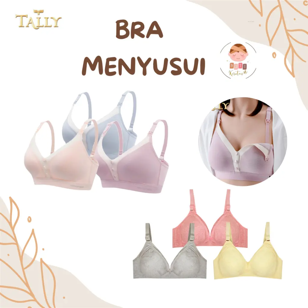 TALLY BH Menyusui Nursing Bra Tanpa Kawat Wanita