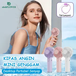 "Kipas Genggam Mini Berkualitas Tinggi Warna Ungu Lavender yang Memukau , Kipas Portabel Isi Ulang USB, Serbaguna untuk Asrama Mahasiswa/Meja Kantor, Wajib Dimiliki di Musim Panas"