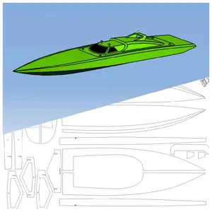 Rc Boat Plan Pola Kapal Speed Race Boat 4