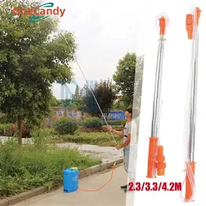 Stik Sprayer Elektrik Panjang 2.3M 3.3M 4.2M Stik Semprot Panjang Stik Tangki Semprot Panjang Untuk Semprot Tanaman Tinggi Setik Semprotan Panjang Adjustable Sambungan Stick Sprayer