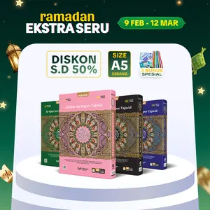 【Beli Al Quran Dapat 3 BONUS】Alquran Super Tajwid Ukuran Sedang A5 | Tajwid warna + latin perkata + tanda henti jeda + makhorjul huruf | BONUS tunji almasurat buku doa | mushaf alqur'an mudah tajwid praktis