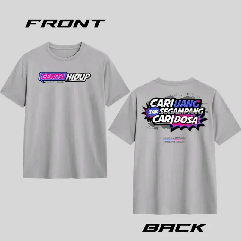 Kaos Cerita Hidup / Baju Cerita Hidup Distro T-shrit Pria Wanita 3