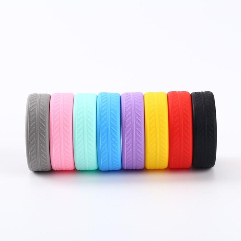 Product Introduction of 8pcs Wear-proof Silicone Rolling Wheel Protector Waterproof Shock Absorbing Wheel Protection Cover Heavy Duty Wheels Guard Cover Luggage Wheels 12