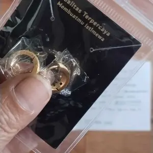 THIQLA - Anting Ring Bulat RANA - Anting Hoop Wanita Mirip Anting Emas Asli 24 Karat - Anting Korean Style Elegan utk Dewasa & Anak - Stainless Steel Bukan Titanium