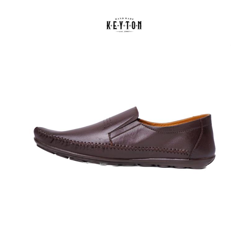 Keyton Leather PRATO MAROON Sepatu Formal Pria Kulit Asli 1