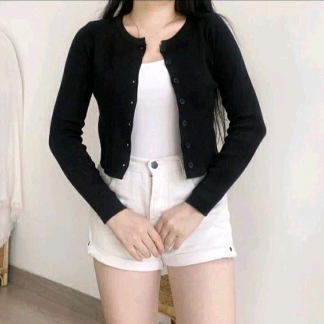 Study_Storee•Cardigan Crop Wanita//Cardigan Wanita Polos 1