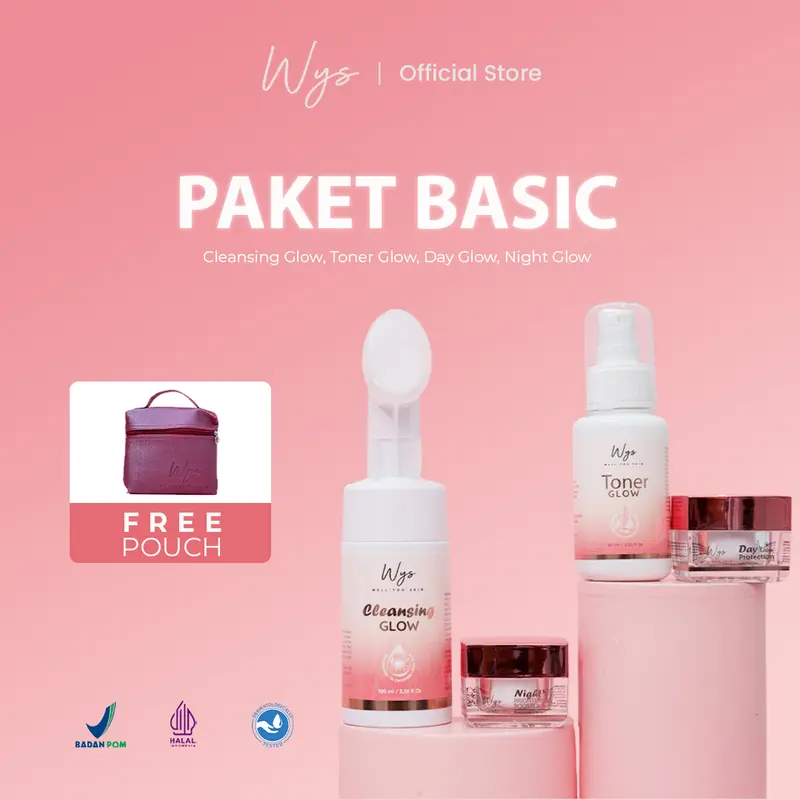 WYS-PAKET BASIC | WELL YOU SKIN | penghilang flek hitam jerawat serta  Mencerahkan Memudarkan Memutihkan Kusam Pencerah Berminyak Cleansing Cleanser Wajah Perawatan Mencerahkan Glowinng All skin type 3