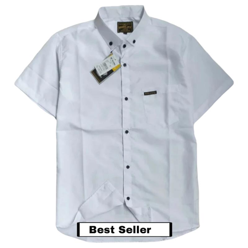 PAKET 5 PCS KEMEJA PRIA POLOS LENGAN PENDEK SLIMFIT KATUN PREMIUM 3
