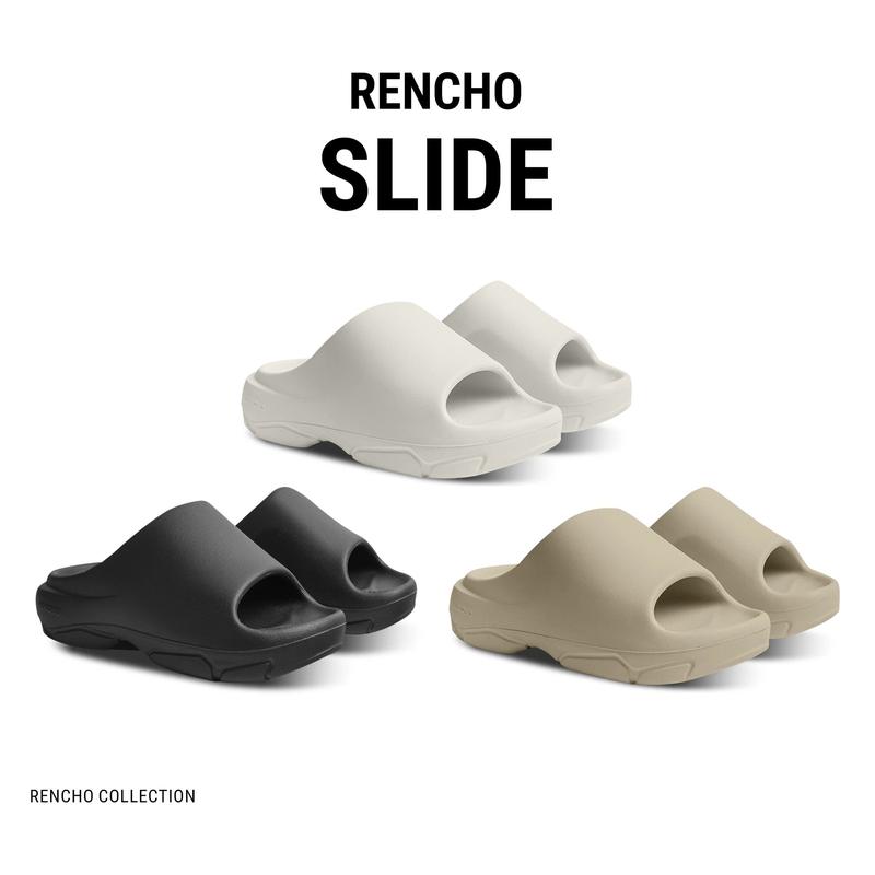 Dép đúc nguyên khối Rencho RC cao 4cm Slipper Cao Su DéP  nam nữ couple