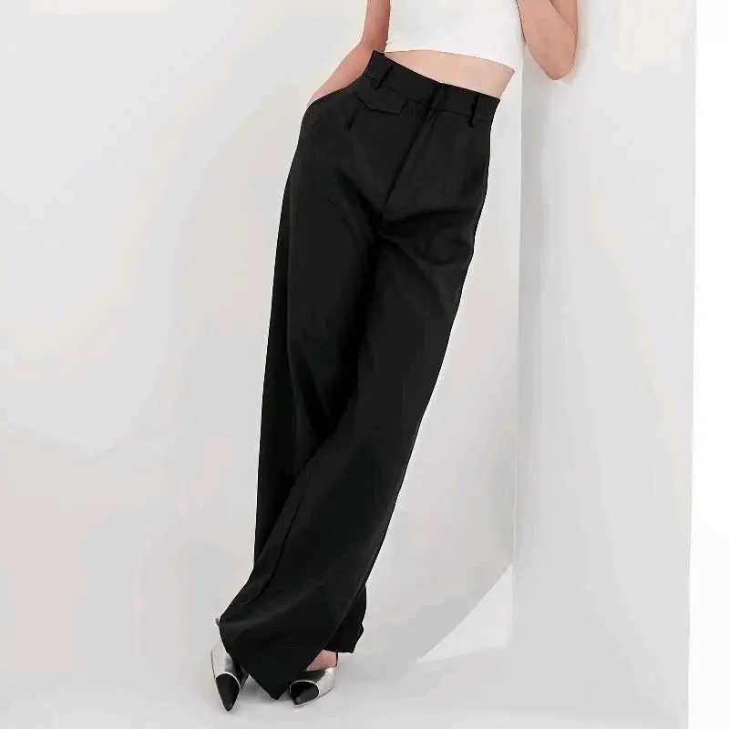 oro pants higwaist-celana panjang kulot wanita bahan loose pants trouser wanita anti kusut 1