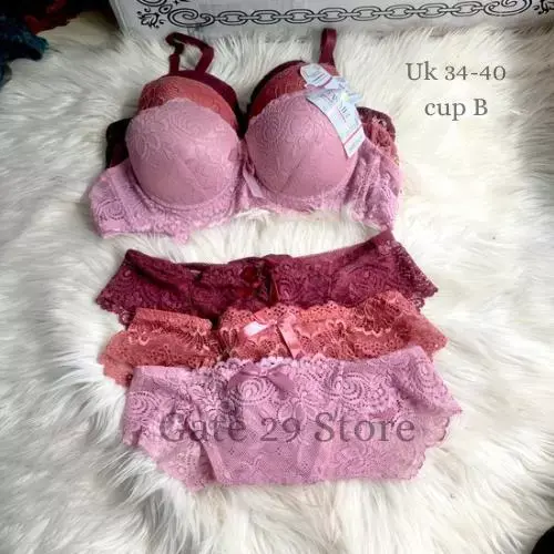 PROMO 3 PCS SET BRA SEXY BRUYKAT KUALITAS PREMIUM BRAA RENDA KAWAT KAI 3 PREMIUM IMPORT