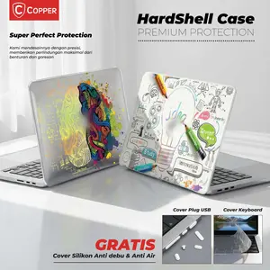 COPPER Case Hot Stamping Embossed Unique Motif Kompatibel Untuk - MacBook Air / Pro - M1 / M2 / M3 / M4 / Max - 2016 / 2017 / 2018 / 2019 / 2020 / 2021 / 2022 / 2023 / 2024 / 2025 – 13 / 13,3 / 13,6 / 14 / 15 / 15,6 / 16 inch