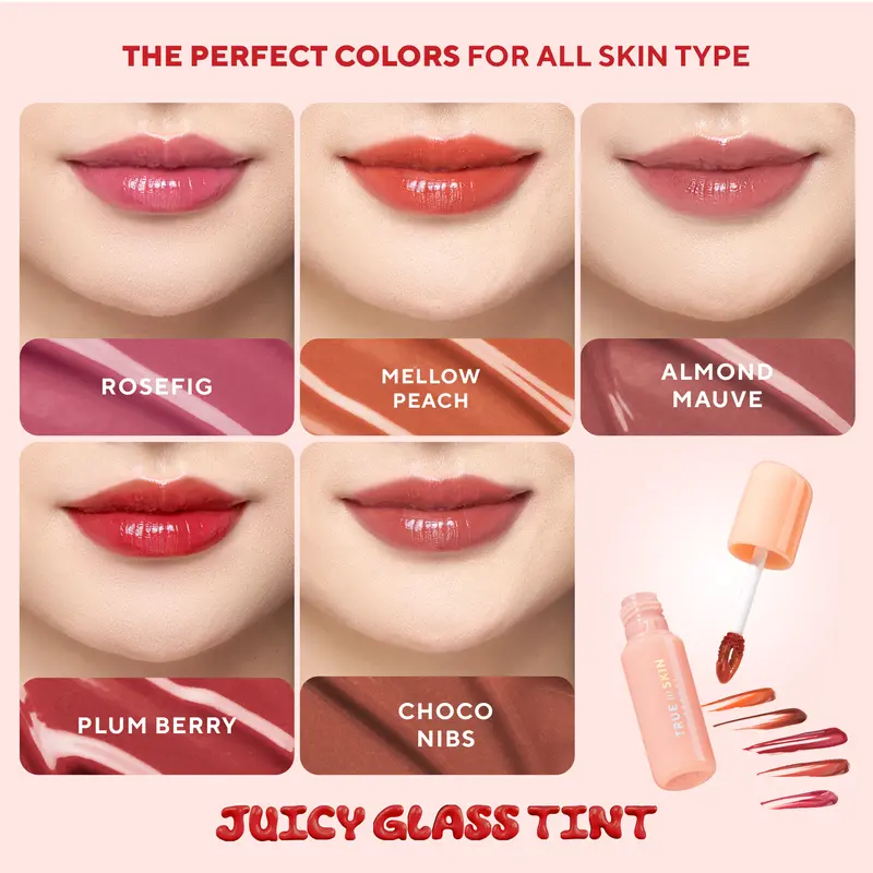 [EXCLUSIVE MARGARET X TRUE TO SKIN] - CUSHION + LIPTINT ( Skinlike Porefecting Cushion SPF 35 PA++++ dan Juicy Glass Tint ) 4