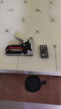 Product Review of Gratis 600 Paku / Stapler 3in1 Tembak Gun Serbaguna Staples 3 In 1   4-14 MM Tembok jokmotor triplek kayu 3in1 Besi Hand Staple Gun from B**g U** 0
