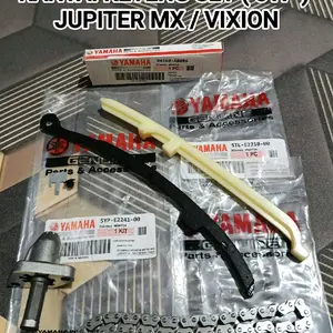 RANTAI KETENG SET ( 5YP ) JUPITER MX 135 LAMA JUPITER MX 135 NEW VIXION LAMA LIDAH KARET TONJOKAN TENSIONER HIGH QUALITY KUALITAS TERJAMIN