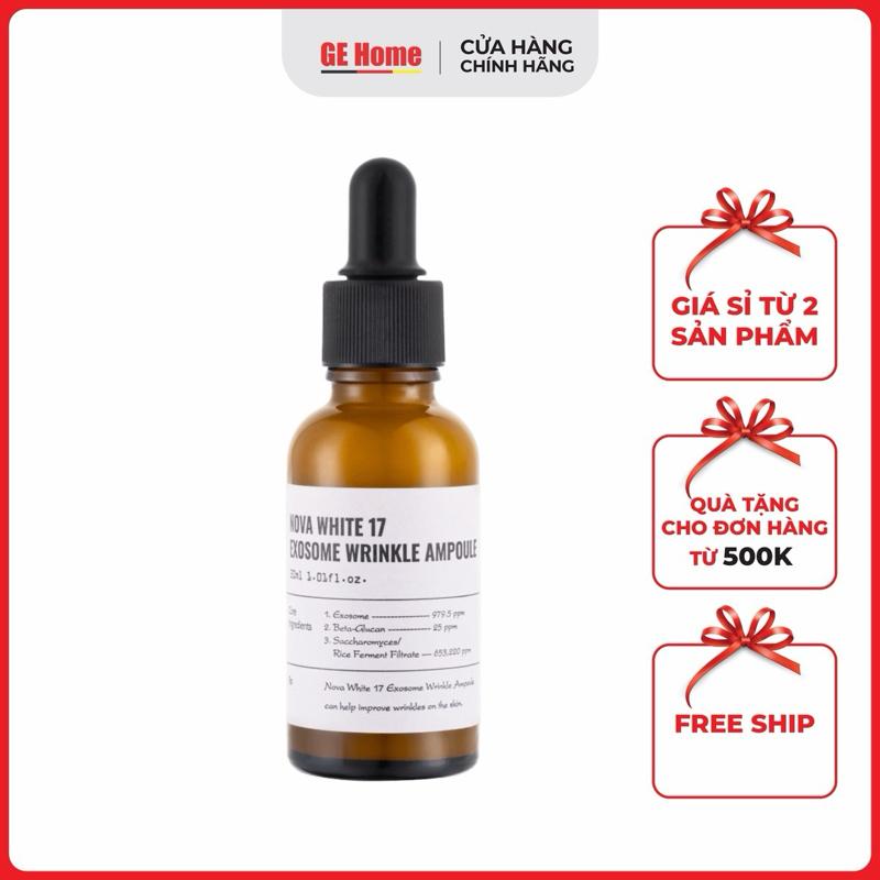 Tinh chất dưỡng trắng da I'M BEAUTY NOVA WHITE 17 EXOSOME WRINKLE AMPOULE 30ml 