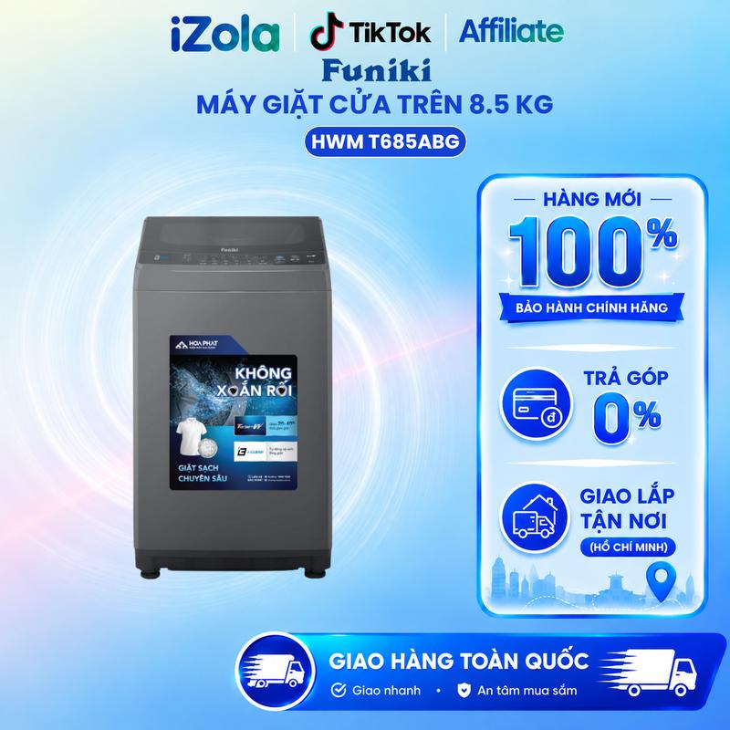 Affiliate - HWM-T685ABG - Máy giặt Funiki 8.5 kg HWM T685ABG