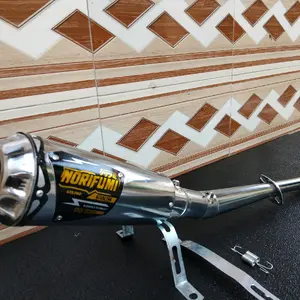 Knalpot Racing Norifumi motor Supra X Supra fit Fit X Fit S Fit New Supra XX Supra 125 Grand Impressa Kirana Revo fi Revo Old Blade old Blade new Jupiter Z Jupiter Z1 Vega ZR Vega Z Vega R Kharisma Smash Shogun Selencer saja. Motorcycle
