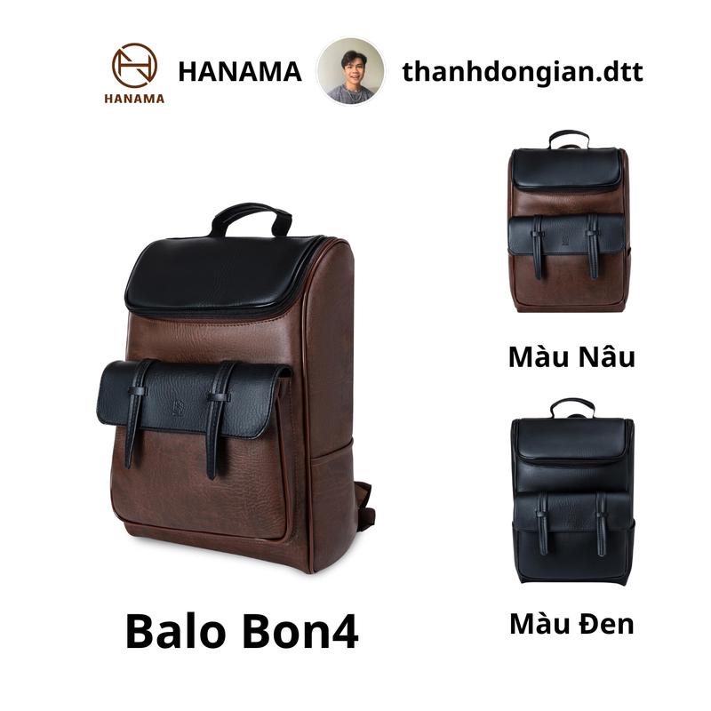 DQ TDG _ Balo đi học da nam thời trang cỡ lớn _ HN Bon4 Backpack Đeo Vai 30x41x10 cm