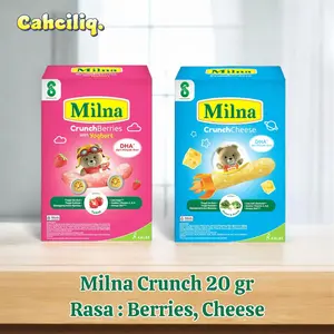 MILNA Crunch 20gr - Snack MPASI - Cheese & Berries