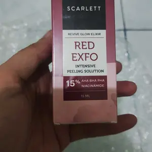 Scarlett Whitening Revive Glow Elixir Red Exfo Intensive Peeling Solution Wajah Perawatan Acid Pencerah Exfoliating Berminyak Hitam Hyaluronic Aging Perontok Muka