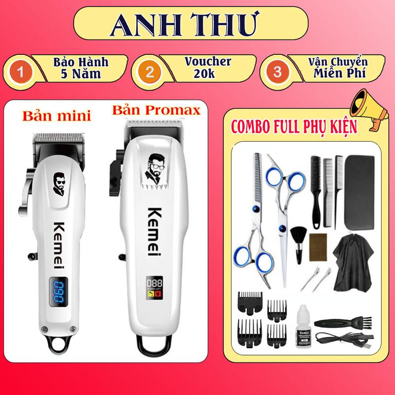  Tông đơ cắt tóc mẫu mới tông đơ cắt tóc cho bé loại sạc pin tăng đơ cắt tóc gia đình tiện lợi 