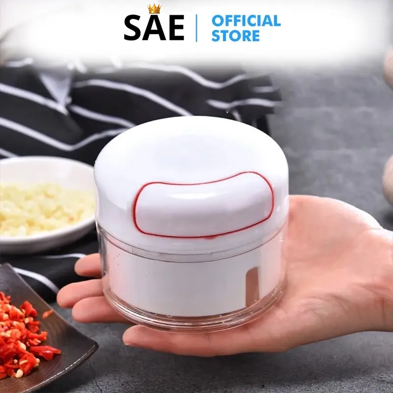 SAEID - BLENDER TANGAN MINI SPEEDY CHOPPER TARIK PENGHANCUR GILINGAN BUMBU CHOPPER SERBAGUNA 3