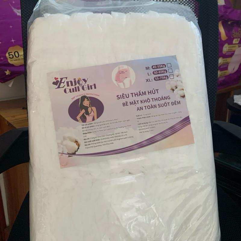 50 miếng băng vệ sinh quần CÓ MÀNG BỌC TỪNG MIẾNG dành cho chị em phụ nữ