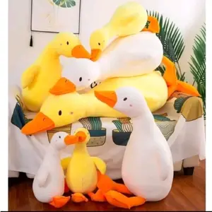 Boneka Angsa Bebek Uk 60 Cm Bahan Halus Lembut SNI Untuk Hadiah Ulang Tahun Boneka Guling Angsa Lucu Dan Nyaman Dolls