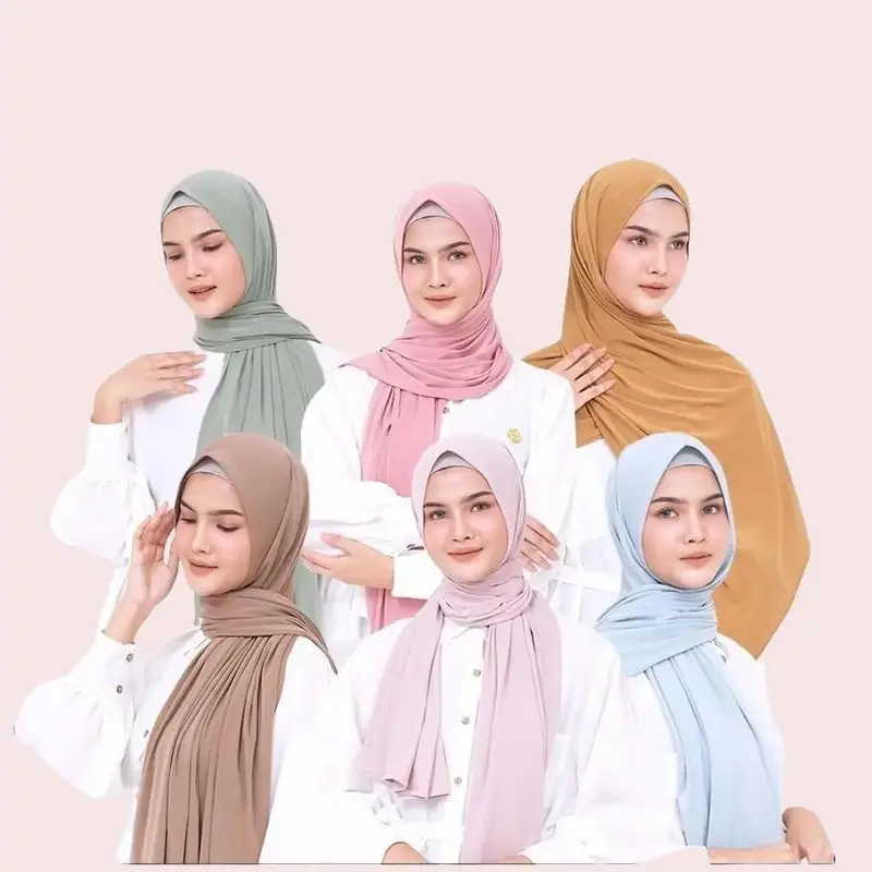 Hijab Pashmina Bella Square Jahitan Tepi Rapi Lembut Nyaman 2