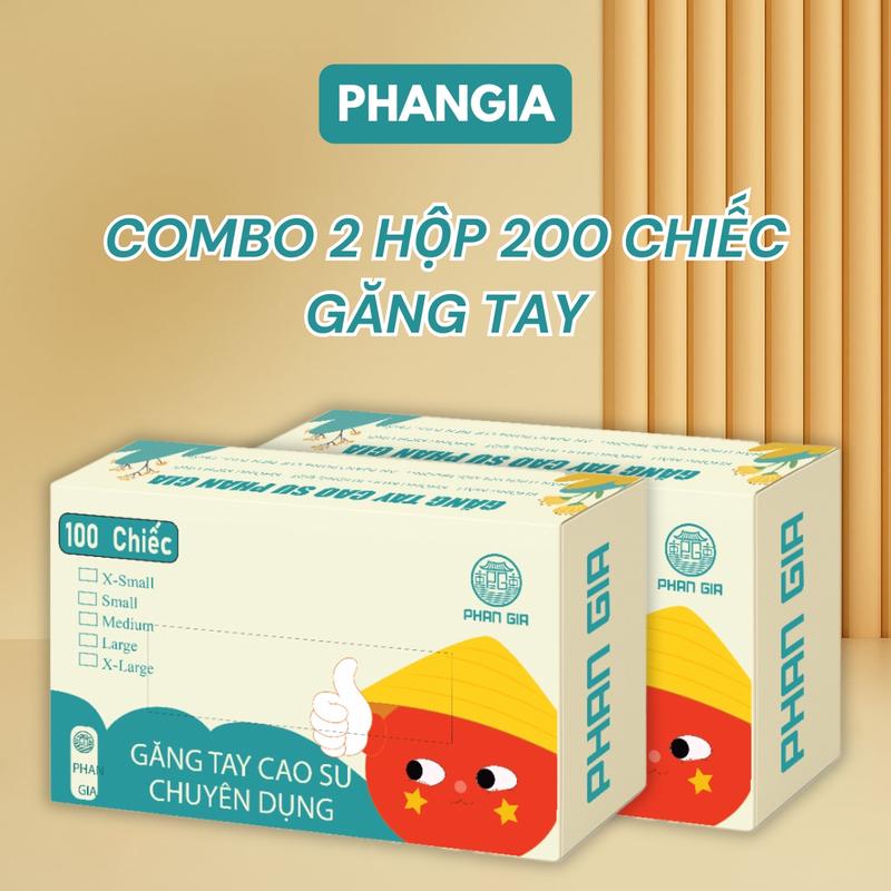 [ HCM ] Găng Tay Cao Su Phan Gia (200 cái) – Không Kích Ứng – Chống Nước – Sử Dụng Trong Nhà Bếp, Spa, Chế Biến Thực Phẩm bao  tay  cao  su desk chống mài mòn găng tay vệ sinh
