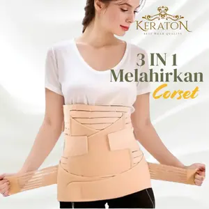 BEST SELLER Korset Pasca Melahiran Paket Hemat Elastis Melangsingkan Perut, Paha, dan Pinggul BIG SIZE