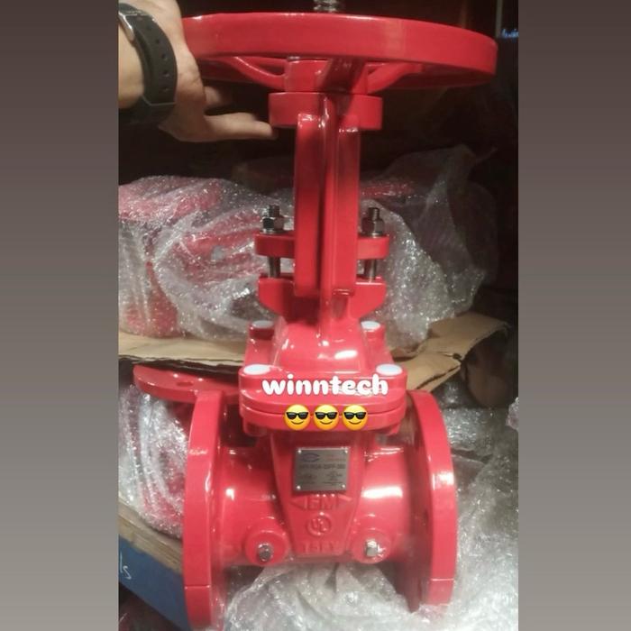 Jual Gate Valve UL FM Fire Hydrant Flange Ansi 150 Size 5 Inch DN125 ...