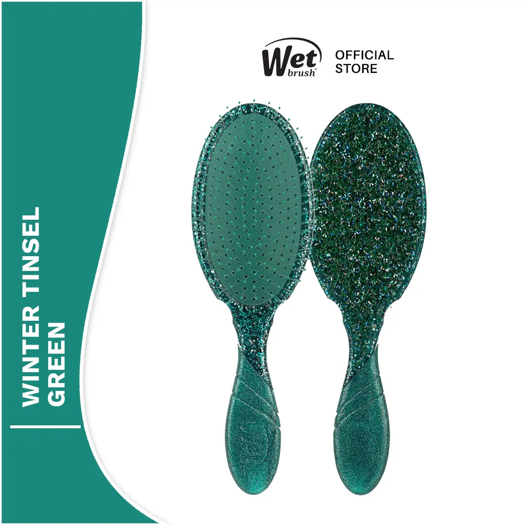 The Wet Brush Winter Tinsel Green