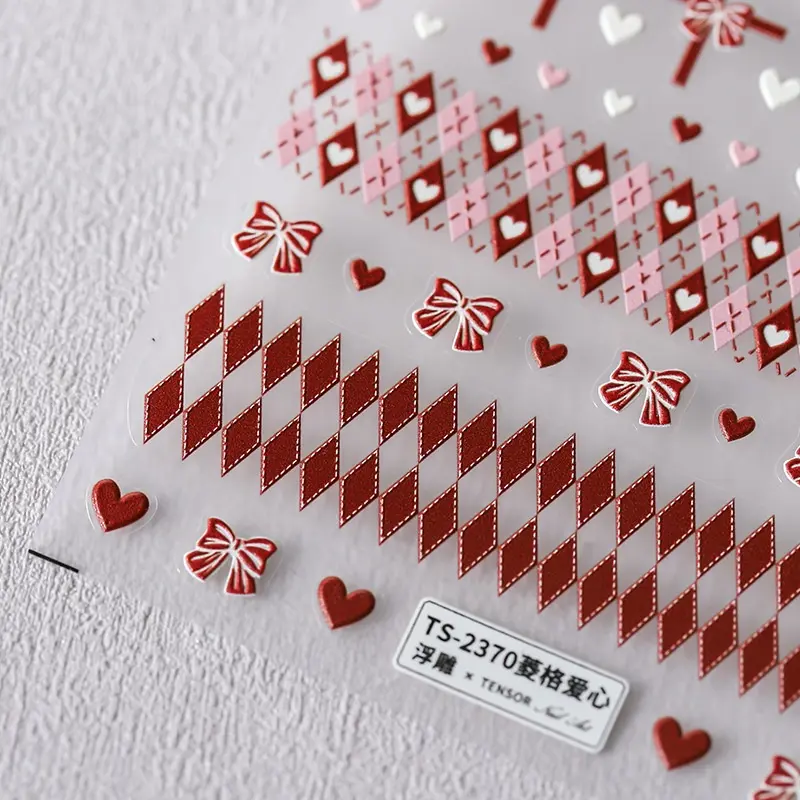 1PCS Diamond Love Manicure Stickers Patches Accessories Nail
