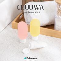 Gambar Dekoruma CHUUWA Botol Travel Kit 3 pcs Untuk Shampoo Sabun dan Lotion dari Dekoruma Official Store Kab. Bekasi 1 Tokopedia