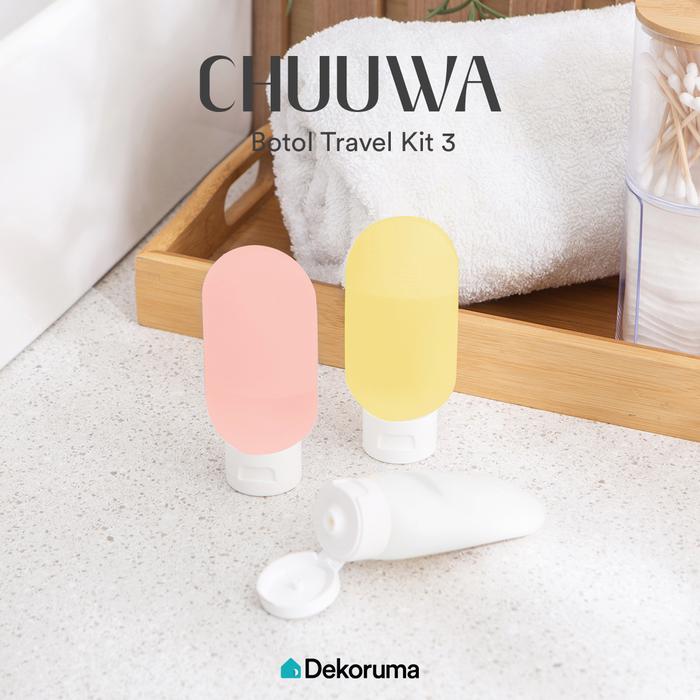 Gambar Dekoruma CHUUWA Botol Travel Kit 3 pcs Untuk Shampoo Sabun dan Lotion dari Dekoruma Official Store Kab. Bekasi Tokopedia
