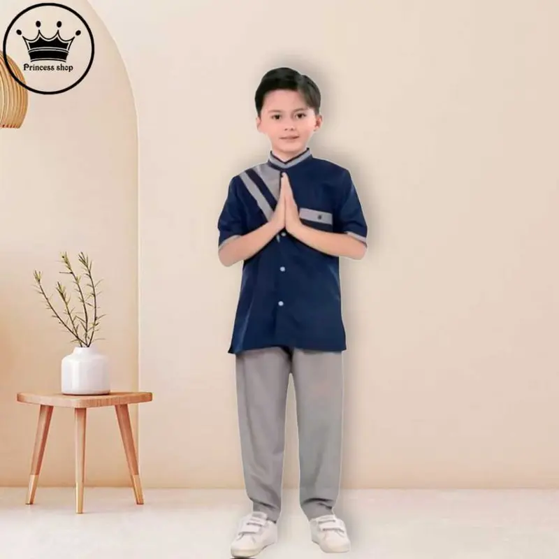 baju setelan anak koko batik lengan pendek 1-11 tahun / BAJU KOKO ANAK / BAJU MUSLIM ANAK/ KOKO ANAK 0