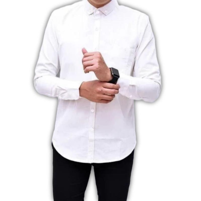 Product Introduction of Kemeja Boyi Top Man Lengan panjang Polos Casual Slim Fit Kantor 23