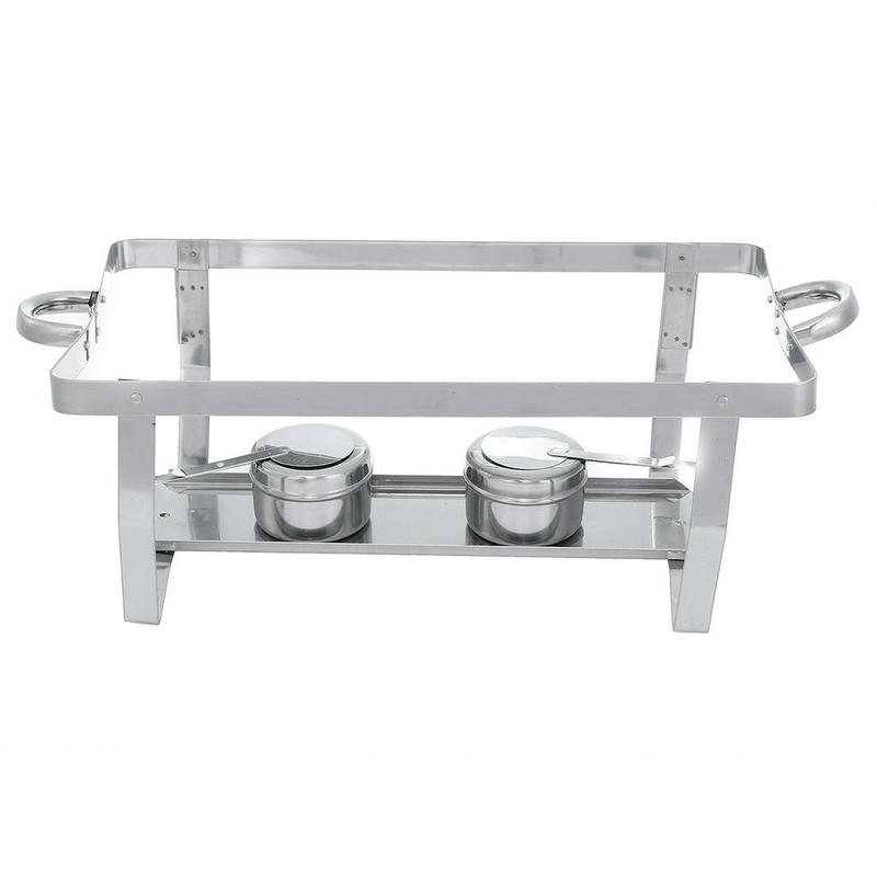 Product Introduction of 9L 3 Plates Foldable Stainless Steel Square Buffet Stove Dish Set Container Food Warmer Chafing Dish Full Buffet 18