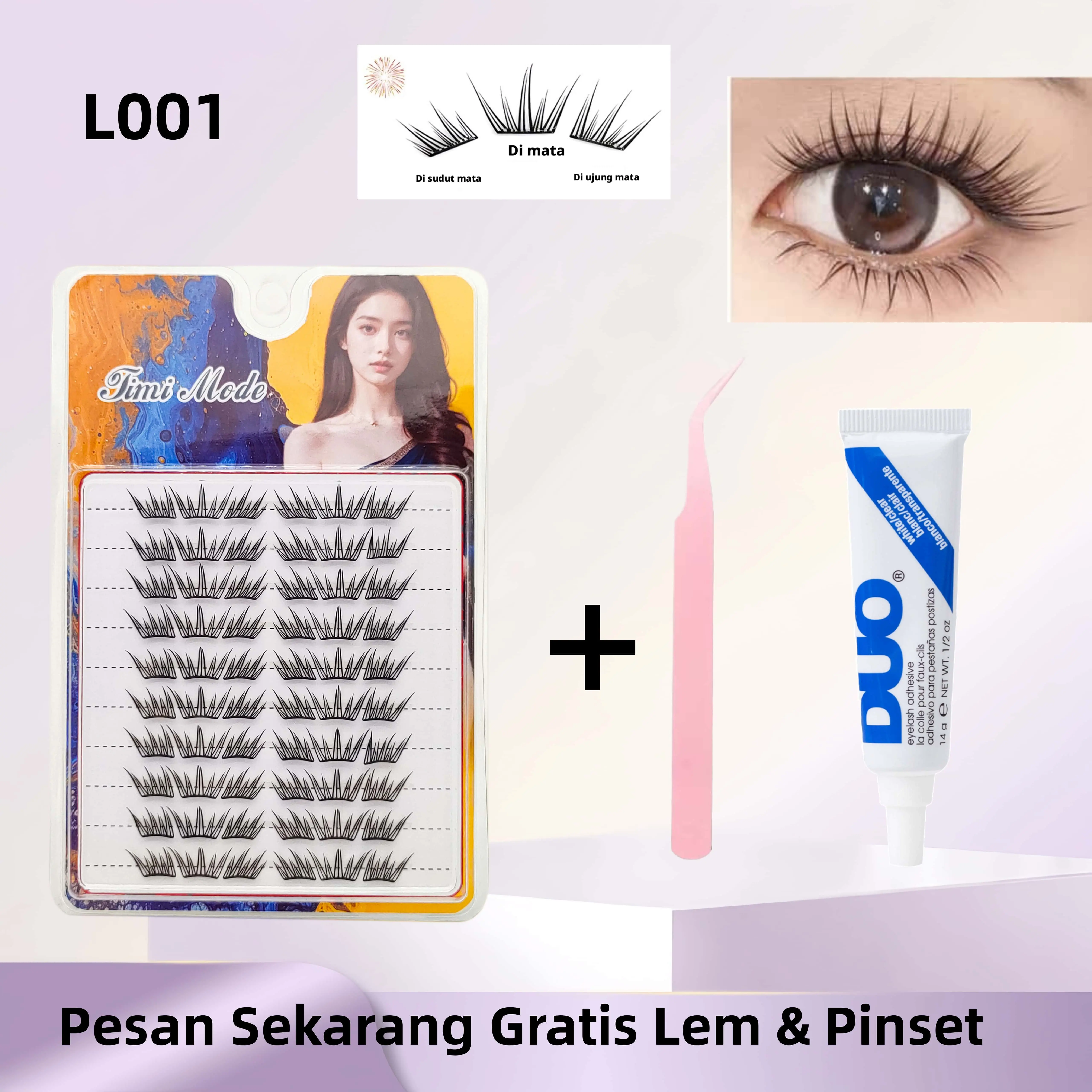 L001(Gratis lem dan pinset)