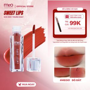 Son kem lì MeO Sweet Lips dạng nước, mịn lì lâu trôi, hiệu ứng căng mọng 5g