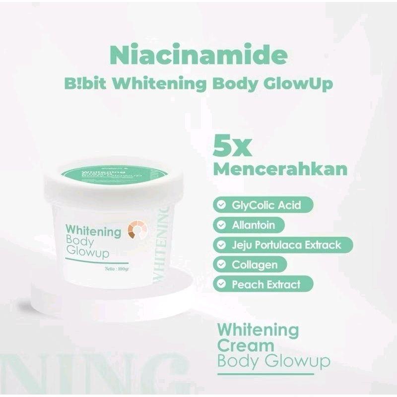 GLUGHAVA WHITENING BODY GLOW UP MASK 100GR | BODY MASK | MASKER BADAN | EXFOLIATING | EKSFOLIASI | PERAWATAN TUBUH 1