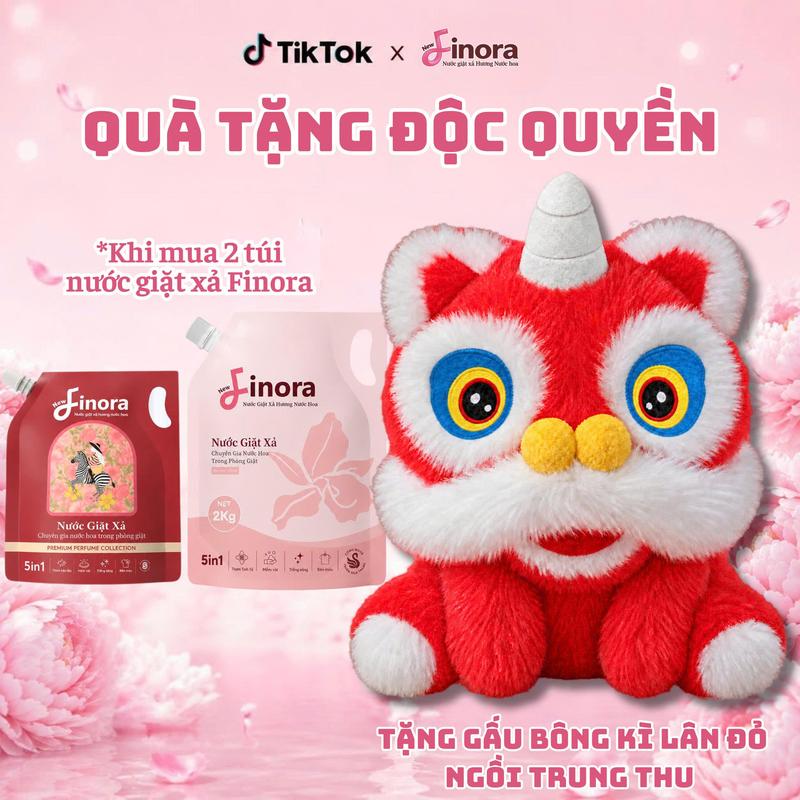 Tặng Ngay Ngựa Cõng Tài Lộc- Khi Mua Combo 2 Nước Giặt Finora Hương Ro