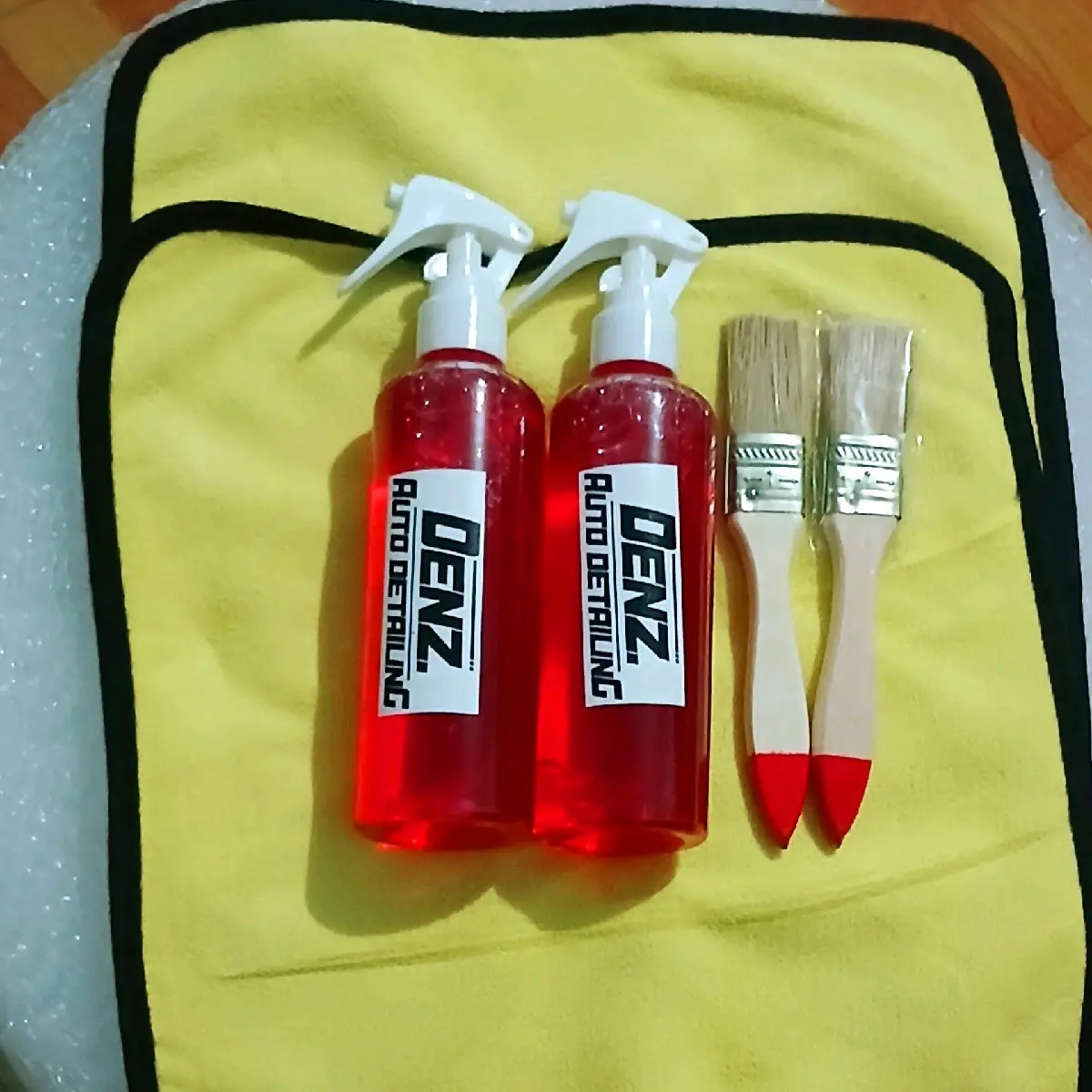 sepaket denz autodetailing original,pembersih rengkes motor & oli