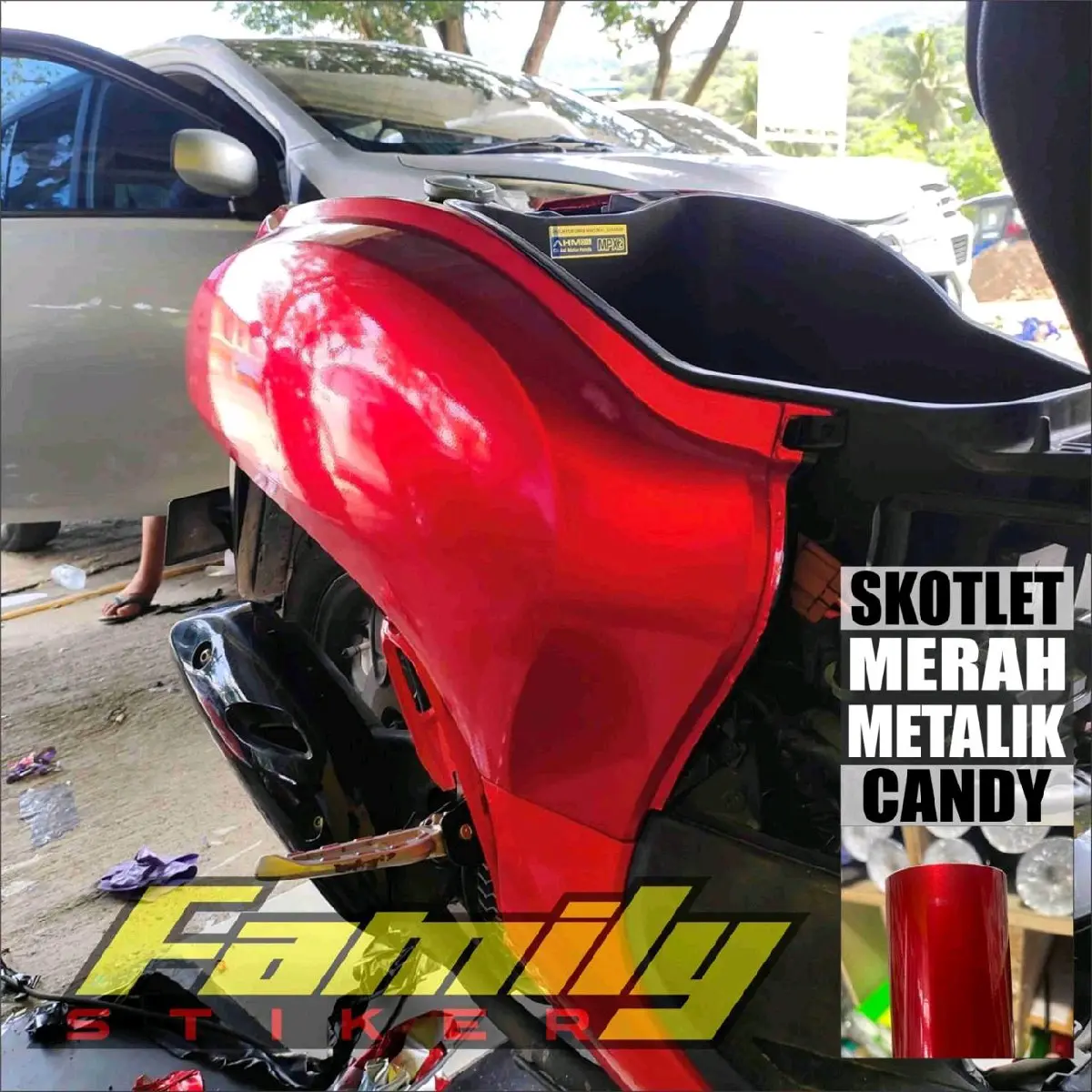 skotlet motor warna merah candy,skotlet merah candy,skotlet motor merah candy,skotlet merah,skotlet merah candy lebar 45