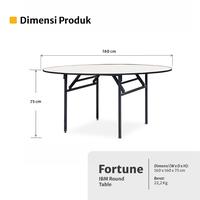 Gambar Meja Lipat Bundar Meja Resto Meja Pesta Meja Banquet - Seahorse FORTUNE Ø160 Multiplek Paded dari Multimo Furniture Kab. Sidoarjo 3 Tokopedia