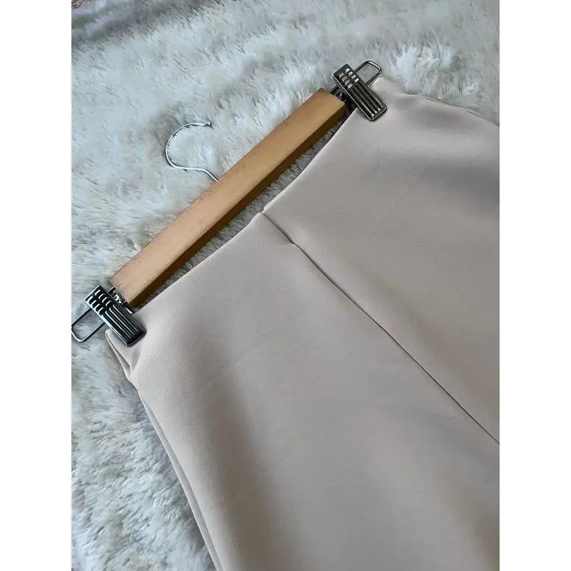 Flare Pant Celana Cutbray Wanita Highwaist Bahan Scuba Kekinian Kulot Cutbray Premium 3