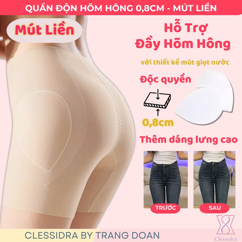 Quần Độn Hõm Hông Mã 21 - Mút Liền Mỏng 0,8CM - Phù hợp Với Người Hõm Hông Nhẹ - Có Che Tên Sản Phẩm